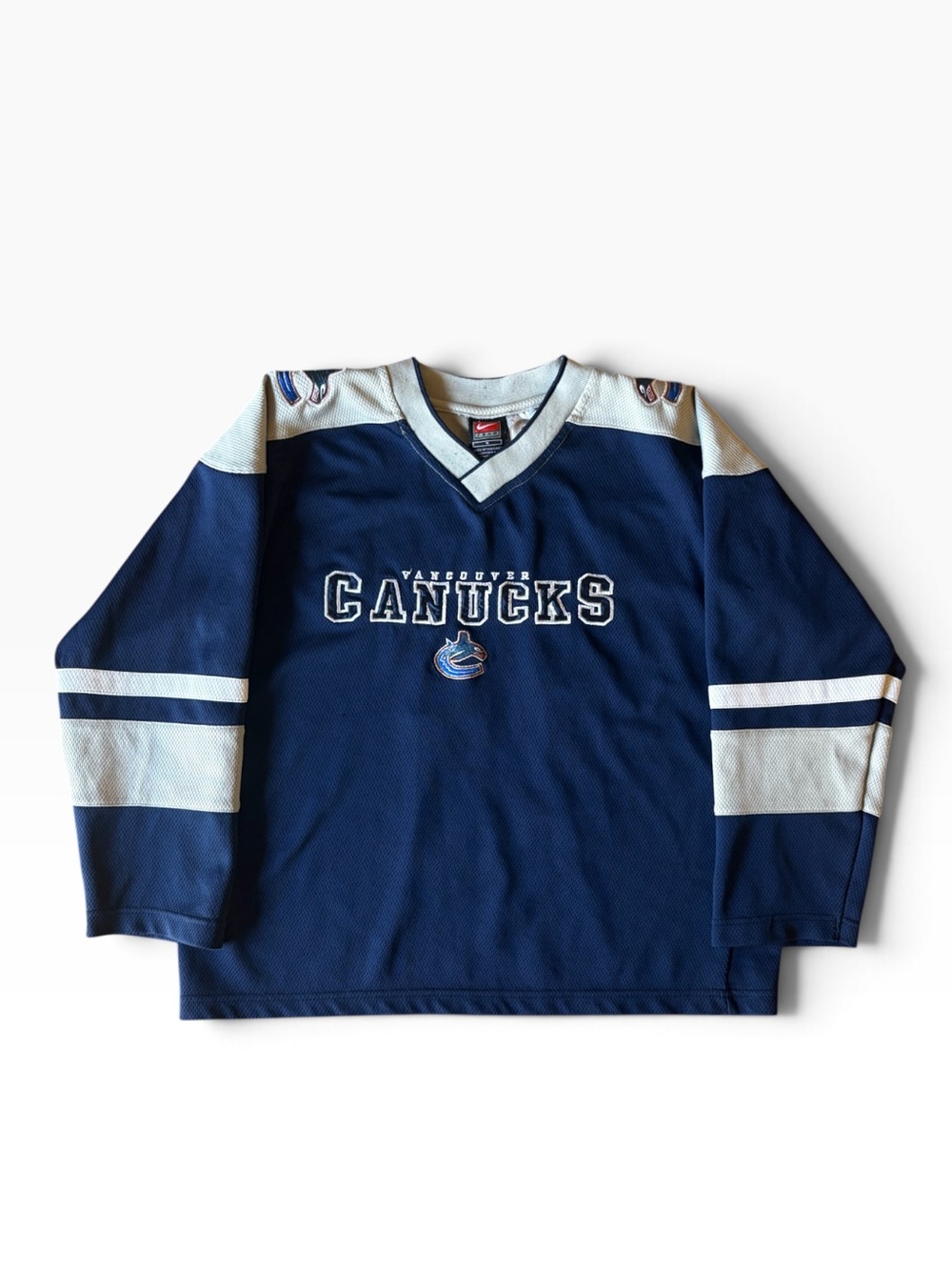 Early 2000’s Nike Team Vancouver Canucks Todd Bertuzzi #44 Kids Jersey | Youth M